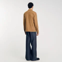 Manteaux & Blousons|Chemises*SANDRO Surchemise En Laine Camel