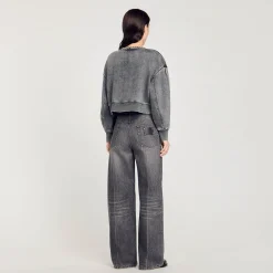 Pulls & Cardigans*SANDRO Sweat à Col Bijoux Gris