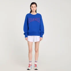 Pulls & Cardigans*SANDRO Sweat Brodé France Bleu