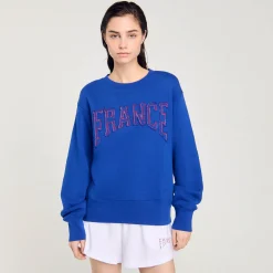 Pulls & Cardigans*SANDRO Sweat Brodé France Bleu
