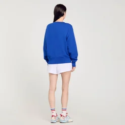 Pulls & Cardigans*SANDRO Sweat Brodé France Bleu
