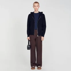 Sweats & Joggings|Pulls & Gilets*SANDRO Sweatshirt à Capuche Noir