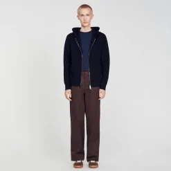Sweats & Joggings|Pulls & Gilets*SANDRO Sweatshirt à Capuche Noir