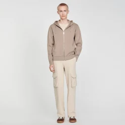 Sweats & Joggings|Pulls & Gilets*SANDRO Sweatshirt à Capuche Marron Clair