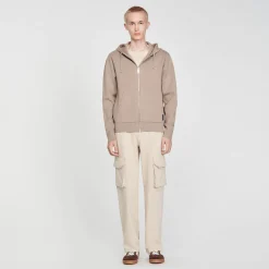 Sweats & Joggings|Pulls & Gilets*SANDRO Sweatshirt à Capuche Marron Clair