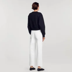 Pulls & Cardigans*SANDRO Sweatshirt à Cœurs Strassés Noir