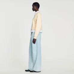 Pulls & Cardigans*SANDRO Sweatshirt 2 En 1 Ecru