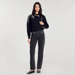Pulls & Cardigans*SANDRO Sweatshirt Bijou Noir