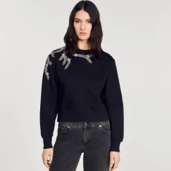 Pulls & Cardigans*SANDRO Sweatshirt Bijou Noir