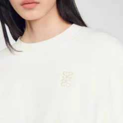 Pulls & Cardigans*SANDRO Sweatshirt Court Ecru