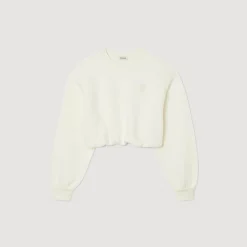 Pulls & Cardigans*SANDRO Sweatshirt Court Ecru