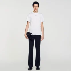 T-Shirts & Polos*SANDRO Tee-shirt à Manches Courtes blanc