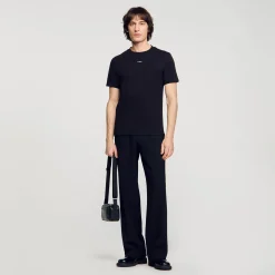 T-Shirts & Polos*SANDRO Tee-shirt à Manches Courtes Noir