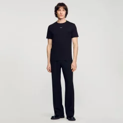 T-Shirts & Polos*SANDRO Tee-shirt à Manches Courtes Noir