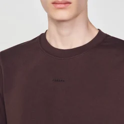 T-Shirts & Polos*SANDRO Tee-shirt à Manches Courtes Marron Foncé
