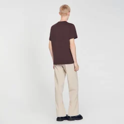 T-Shirts & Polos*SANDRO Tee-shirt à Manches Courtes Marron Foncé