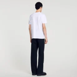 T-Shirts & Polos*SANDRO Tee-shirt En Coton blanc