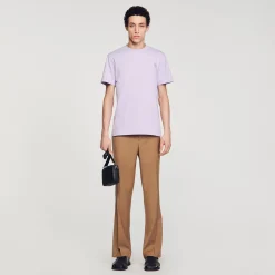 T-Shirts & Polos*SANDRO Tee-shirt En Coton Lavande