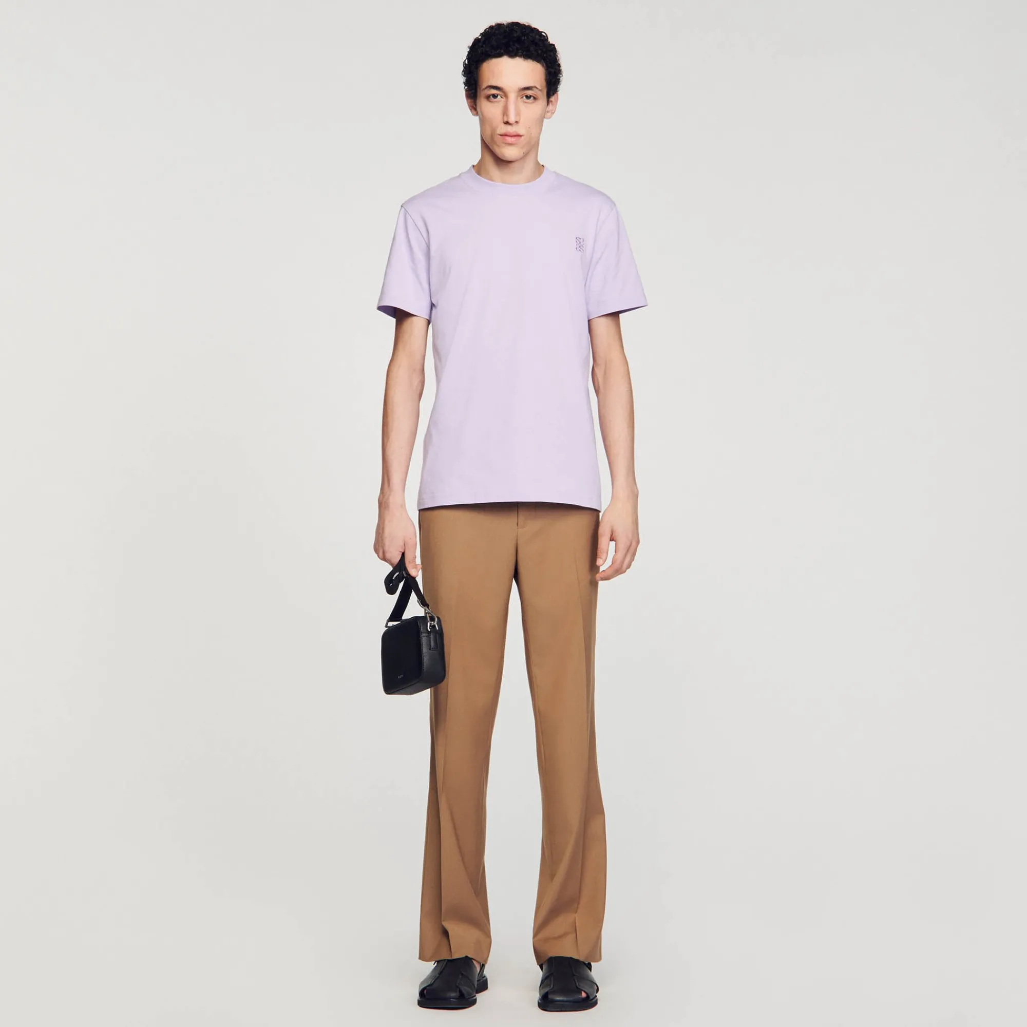 T-Shirts & Polos*SANDRO Tee-shirt En Coton Lavande