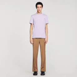 T-Shirts & Polos*SANDRO Tee-shirt En Coton Lavande