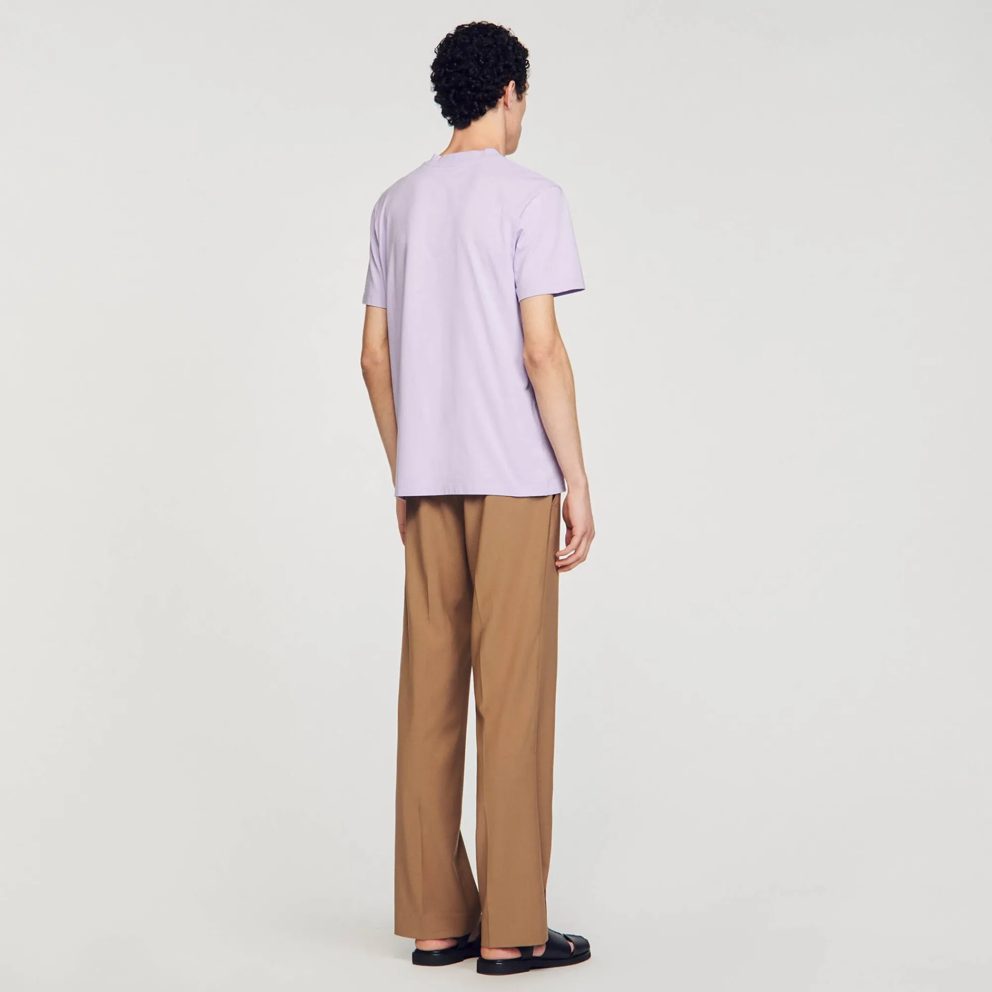 T-Shirts & Polos*SANDRO Tee-shirt En Coton Lavande
