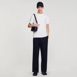 T-Shirts & Polos*SANDRO Tee-shirt Fleur En Coton blanc