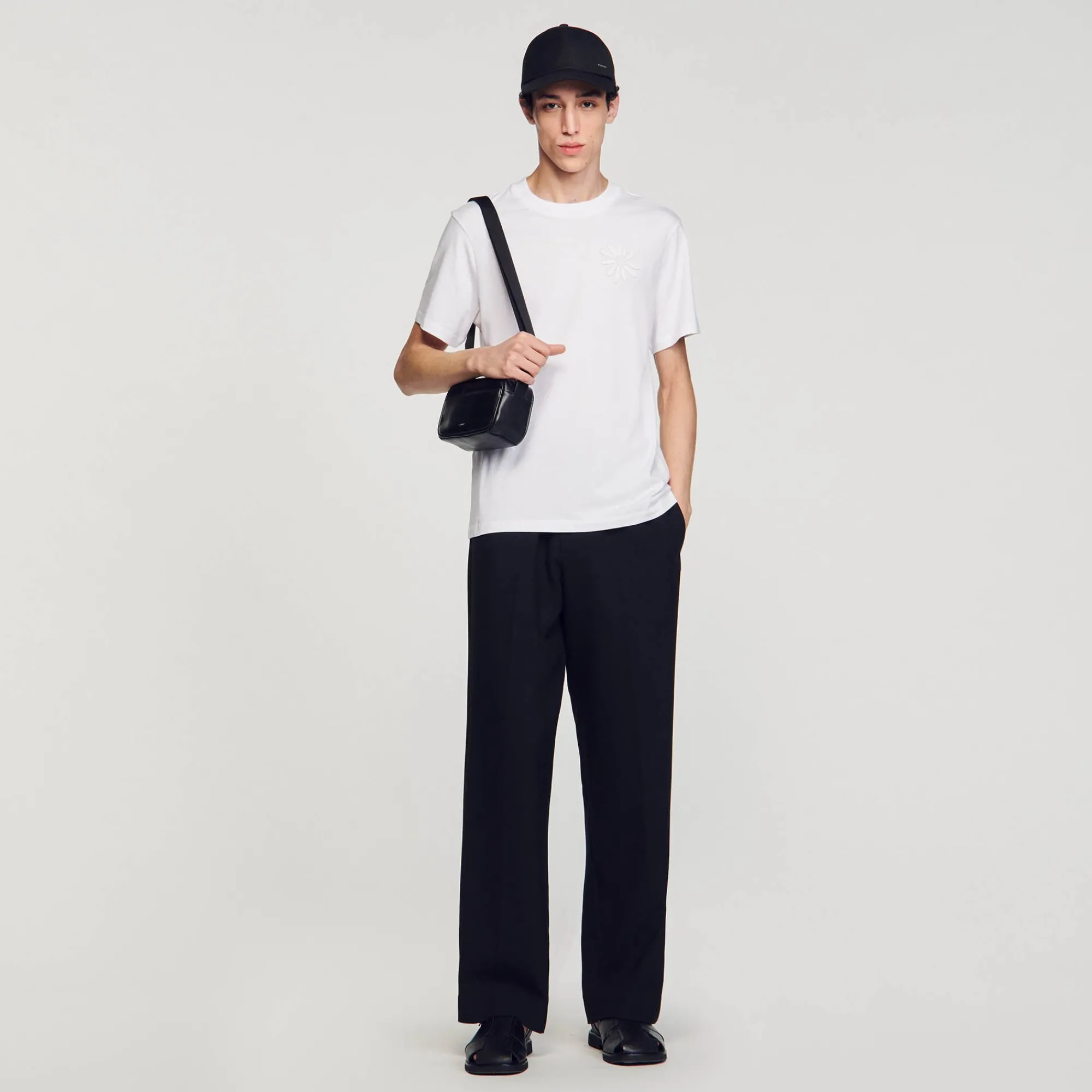 T-Shirts & Polos*SANDRO Tee-shirt Fleur En Coton blanc