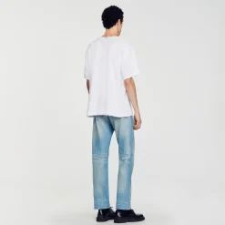 T-Shirts & Polos*SANDRO Tee-shirt Oversize blanc