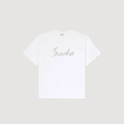 T-Shirts & Polos*SANDRO Tee-shirt Oversize En Coton blanc