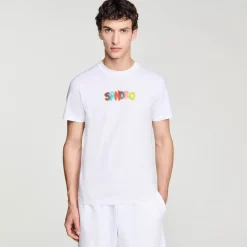 T-Shirts & Polos*SANDRO Tee-shirt Wild Animals blanc