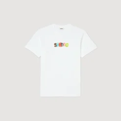 T-Shirts & Polos*SANDRO Tee-shirt Wild Animals blanc