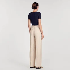 Ensembles|Pulls & Cardigans*SANDRO Top En Maille Scintillante Bleu marine