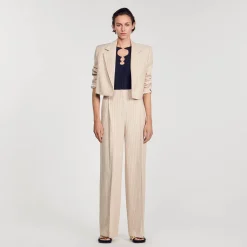 Ensembles|Pulls & Cardigans*SANDRO Top En Maille Scintillante Bleu marine