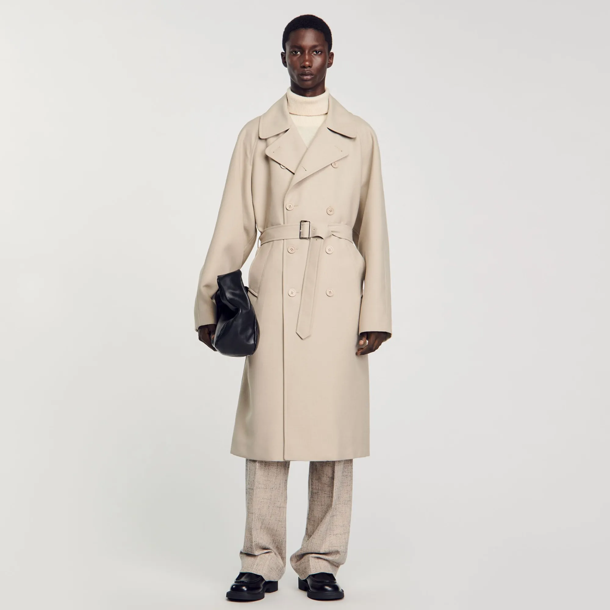 Manteaux & Blousons*SANDRO Trench Long Ficelle