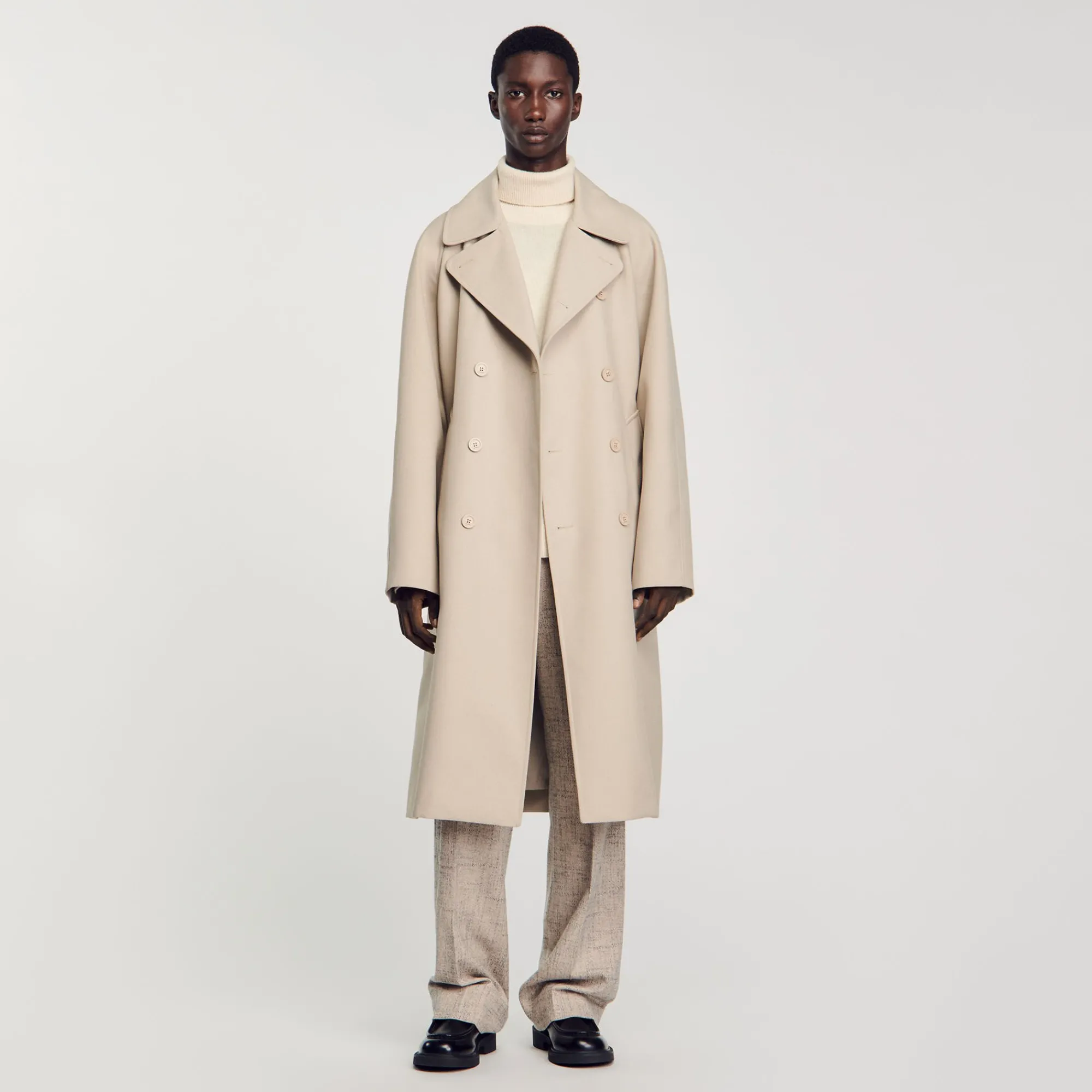 Manteaux & Blousons*SANDRO Trench Long Ficelle