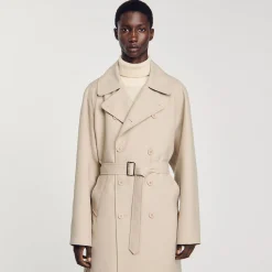 Manteaux & Blousons*SANDRO Trench Long Ficelle