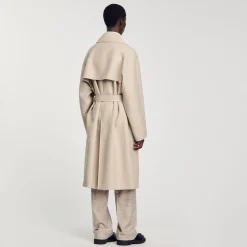Manteaux & Blousons*SANDRO Trench Long Ficelle