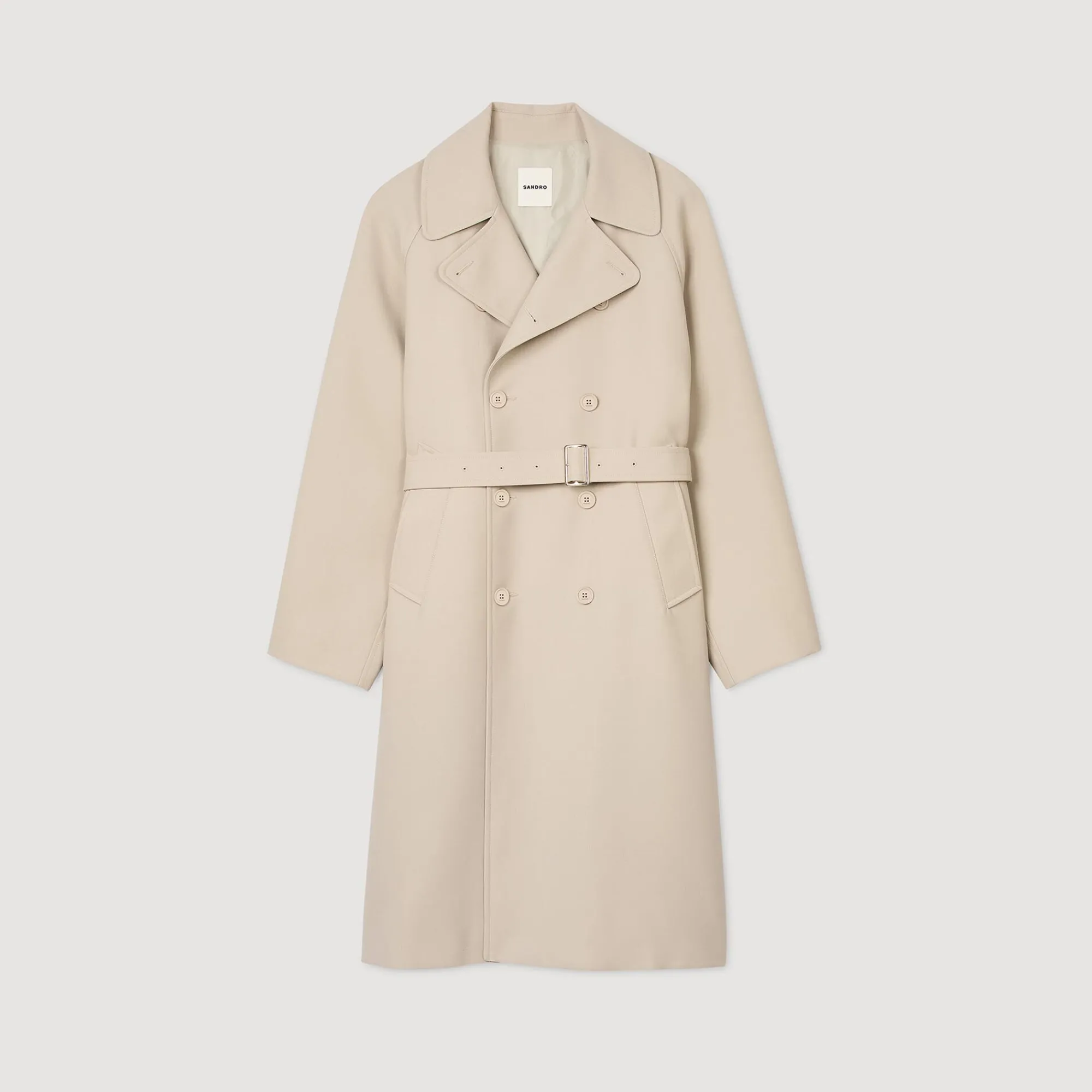 Manteaux & Blousons*SANDRO Trench Long Ficelle