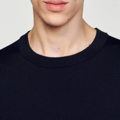 T-Shirts & Polos|Pulls & Gilets*SANDRO T-shirt En Maille Noir