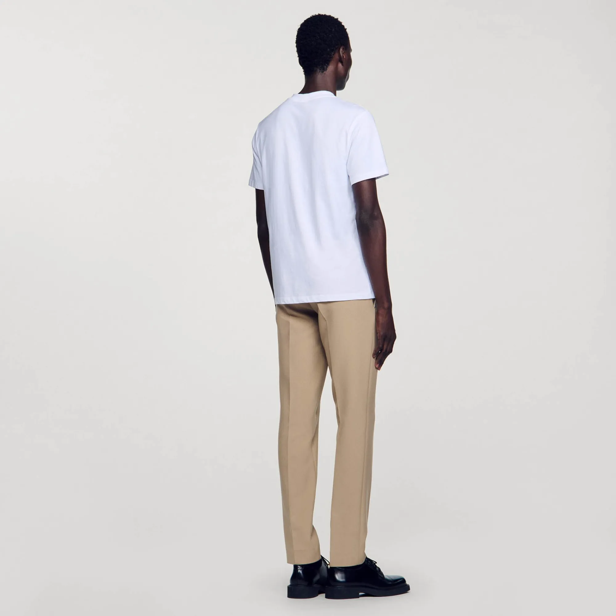 T-Shirts & Polos*SANDRO T-shirt Patch Square Cross blanc
