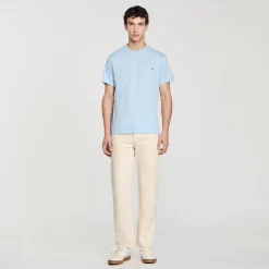 T-Shirts & Polos*SANDRO T-shirt Patch Square Cross Bleu Ciel