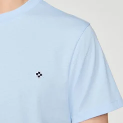 T-Shirts & Polos*SANDRO T-shirt Patch Square Cross Bleu Ciel