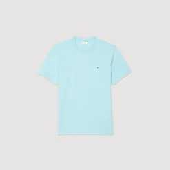 T-Shirts & Polos*SANDRO T-shirt Patch Square Cross Bleu Ciel