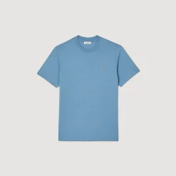 T-Shirts & Polos*SANDRO T-shirt Patch Square Cross Bleu jean