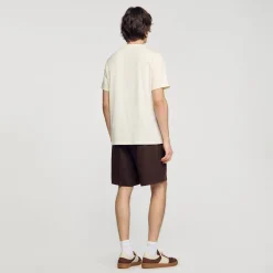 T-Shirts & Polos*SANDRO T-shirt Patch Square Cross Jaune