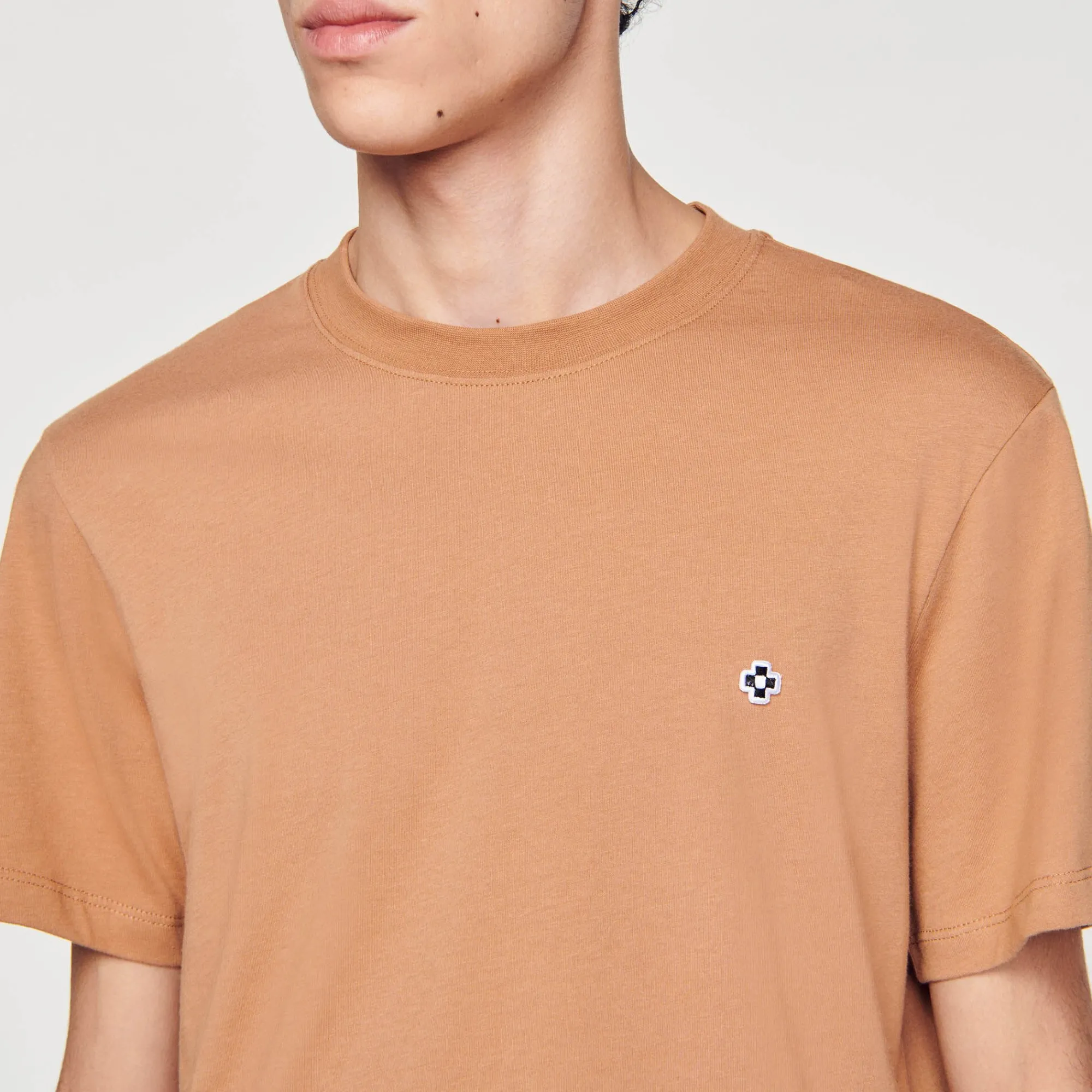 T-Shirts & Polos*SANDRO T-shirt Patch Square Cross Tabac