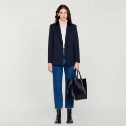 Costumes|Blousons & Vestes*SANDRO Veste De Costume Bleu marine