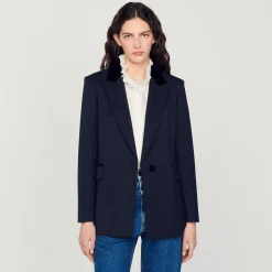 Costumes|Blousons & Vestes*SANDRO Veste De Costume Bleu marine