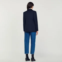 Costumes|Blousons & Vestes*SANDRO Veste De Costume Bleu marine