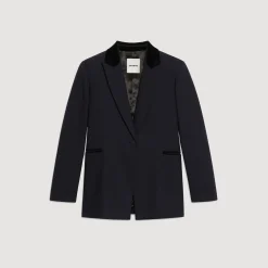 Costumes|Blousons & Vestes*SANDRO Veste De Costume Bleu marine